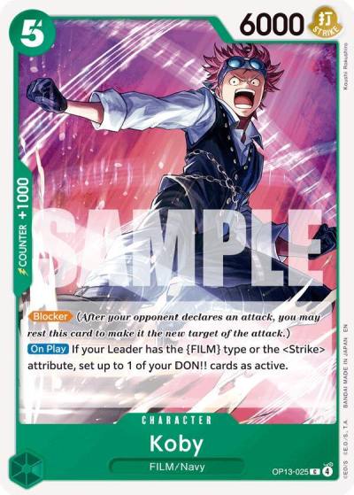 Koby OP13-025 Carrying On His Will Card