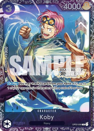 Koby (Treasure Cup) OP02-098 One Piece Promotion Cards Card