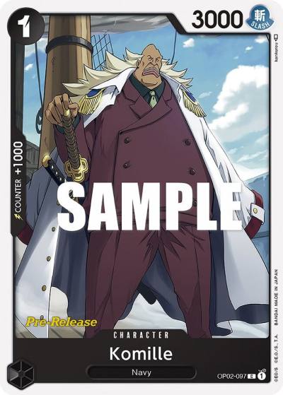 Komille OP02-097 Paramount War Pre-Release Cards Card