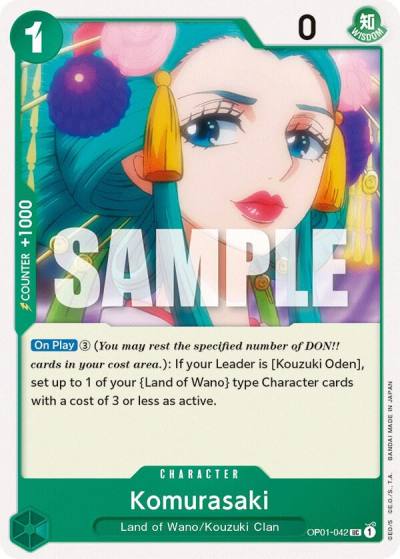 Komurasaki OP01-042 Romance Dawn Card