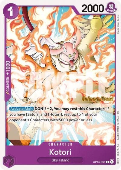 Kotori OP15-064 Adventure on Kami's Island Release Event Cards Card