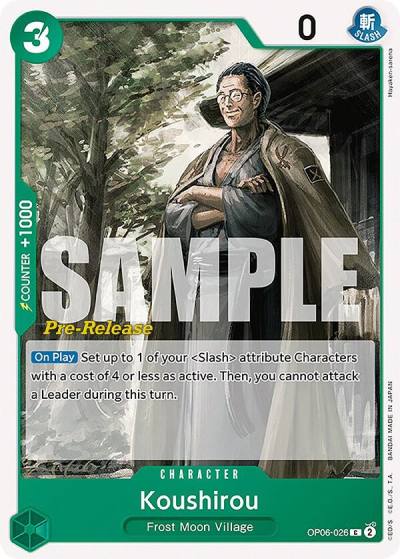 Koushirou OP06-026 Wings of the Captain Pre-Release Cards Card