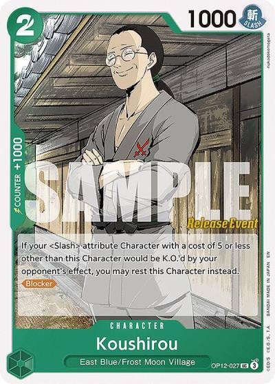 Koushirou OP12-027 Legacy of the Master Release Event Cards Card