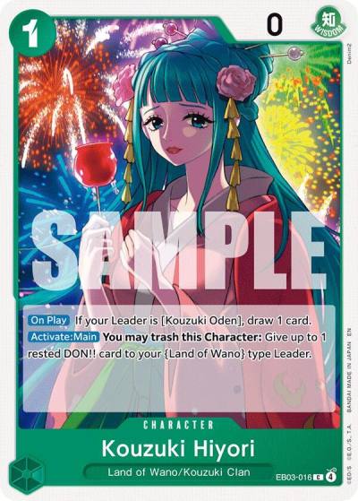 Kouzuki Hiyori EB03-016 Extra Booster: One Piece Heroines Edition Card