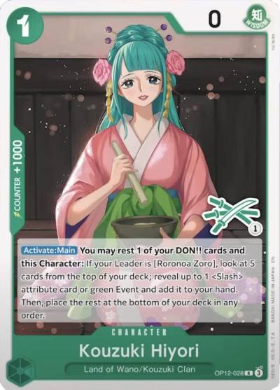Kouzuki Hiyori (Zoro Deck) OP12-028 Learn Together Deck Set Card