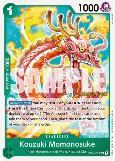 Kouzuki Momonosuke (028) OP10-028 Royal Blood Release Event Cards Card