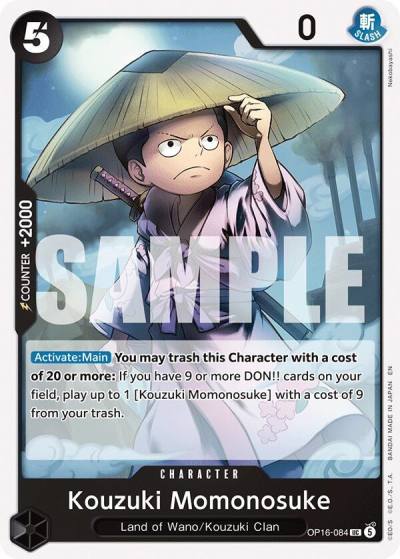 Kouzuki Momonosuke (084) OP16-084 The Time of Battle Card