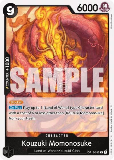 Kouzuki Momonosuke (085) OP16-085 The Time of Battle Card