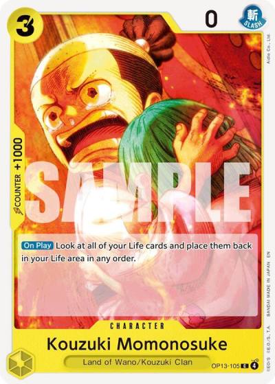 Kouzuki Momonosuke OP13-105 Carrying On His Will Card