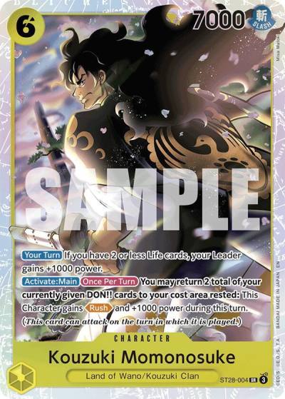 Kouzuki Momonosuke ST28-004 Starter Deck 28: GREEN/YELLOW Yamato Card