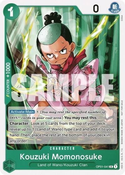 Kouzuki Momonosuke (Tournament Pack Vol. 7) OP01-041 One Piece Promotion Cards Card