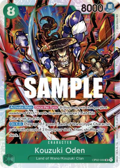 Kouzuki Oden OP02-030 Paramount War Card