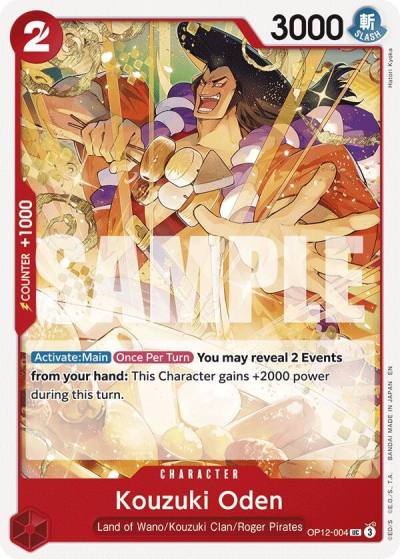 Kouzuki Oden OP12-004 Legacy of the Master Card
