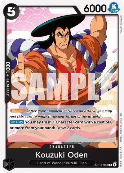 Kouzuki Oden OP16-083 The Time of Battle Card