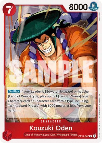 Kouzuki Oden OP17-007 The World's Strongest Warriors Card