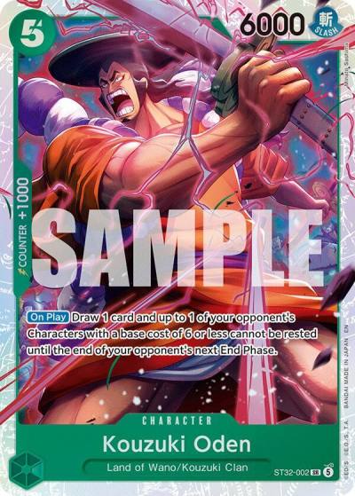 Kouzuki Oden ST32-002 Starter Deck 32: GREEN Roronoa Zoro Card