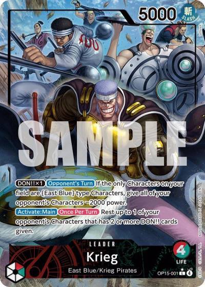 Krieg (OP15-001) (Alternate Art) OP15-001 Adventure on Kami's Island Card