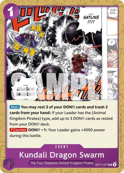 Kundali Dragon Swarm OP17-077 The World's Strongest Warriors Card