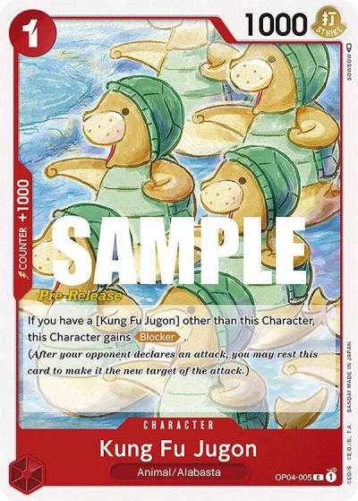 Kung Fu Jugon OP04-005 Kingdoms of Intrigue Pre-Release Cards Card