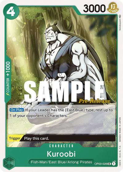 Kuroobi OP03-026 Pillars of Strength Pre-Release Cards Card
