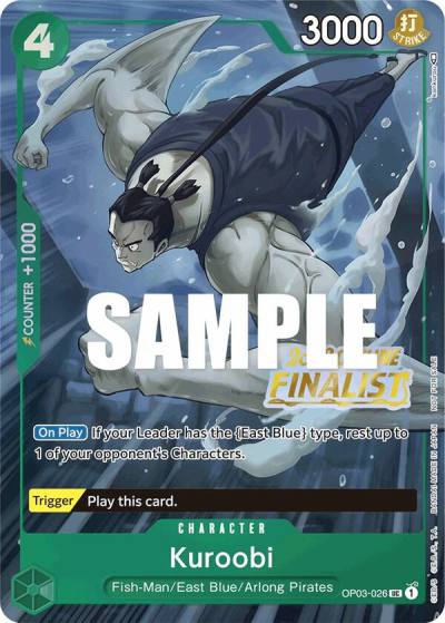 Kuroobi (Offline Regional 2023) [Finalist] OP03-026 One Piece Promotion Cards Card