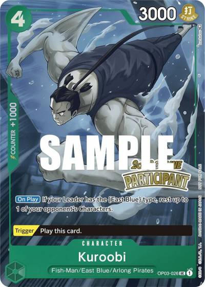 Kuroobi (Online Regional 2023) [Participant] OP03-026 One Piece Promotion Cards Card