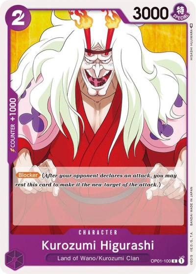 Kurozumi Higurashi OP01-100 Romance Dawn Card