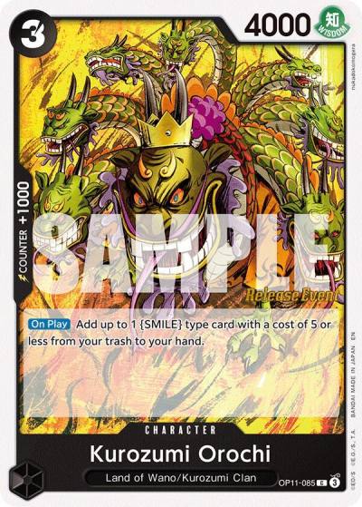 Kurozumi Orochi OP11-085 A Fist of Divine Speed Release Event Cards Card