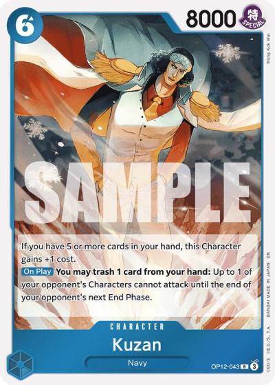 Kuzan (043) OP12-043 Legacy of the Master Card
