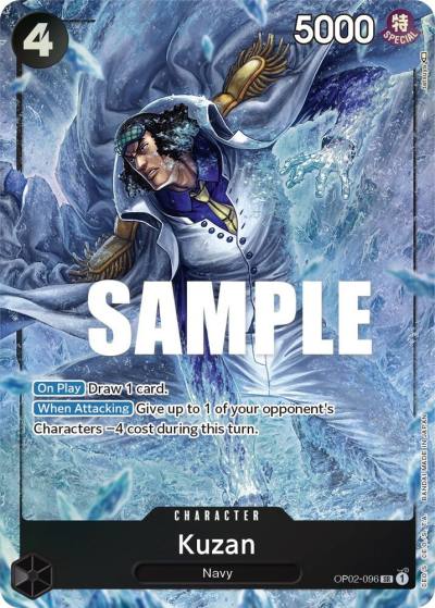 Kuzan (096) (Alternate Art) OP02-096 Paramount War Card