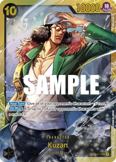 Kuzan (121) OP02-121 Paramount War Card