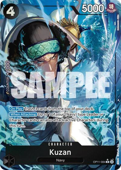 Kuzan (Alternate Art) OP11-084 A Fist of Divine Speed Card