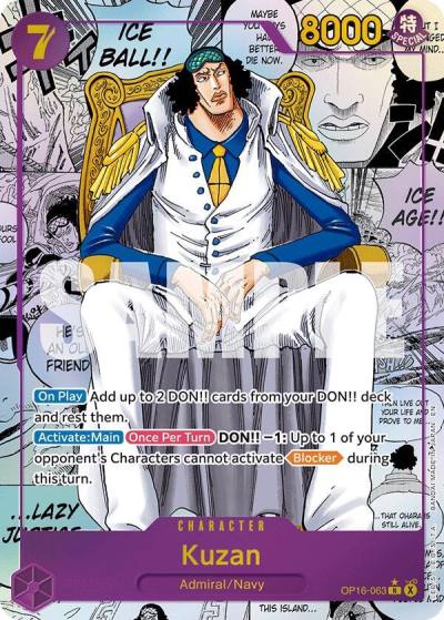 Kuzan (Manga) OP16-063 The Time of Battle Card