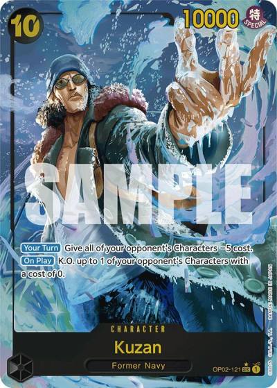 Kuzan (OP02-121) (Alternate Art) OP02-121 Premium Booster -The Best- Card