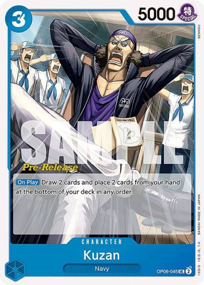 Kuzan OP06-045 Wings of the Captain Pre-Release Cards Card