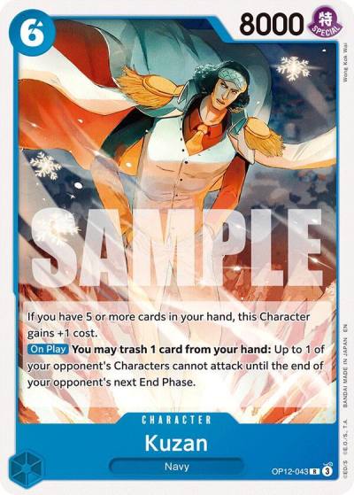 Kuzan (OP12-043) OP12-043 Starter Deck 33: BLUE Kuzan Card