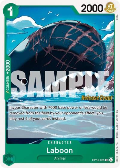 Laboon OP15-035 Adventure on Kami's Island Release Event Cards Card