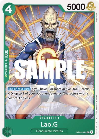 Lao.G OP04-034 Kingdoms of Intrigue Card