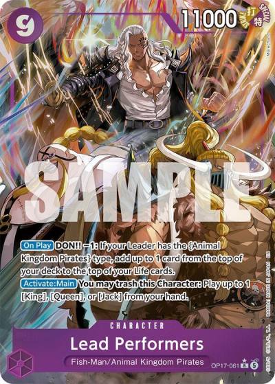 Lead Performers (Alternate Art) OP17-061 The World's Strongest Warriors Card
