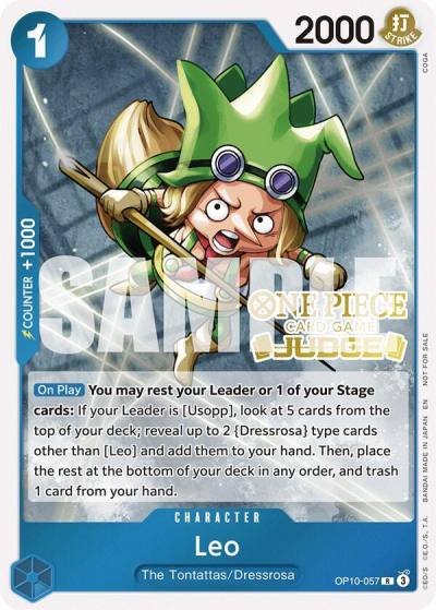 Leo (Judge Pack Vol. 6) OP10-057 One Piece Promotion Cards Card