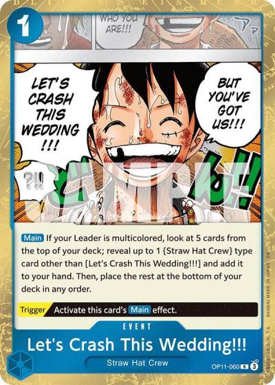 Let's Crash This Wedding!!! OP11-060 A Fist of Divine Speed Card