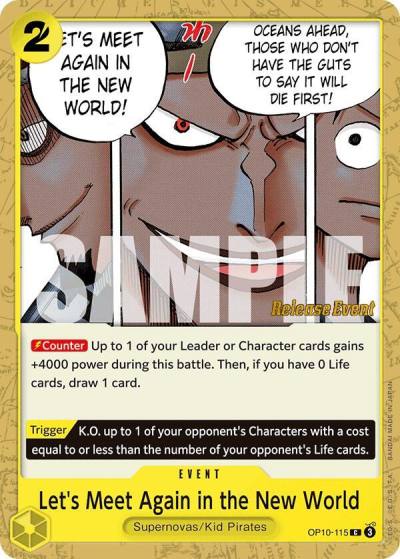 Let's Meet Again in the New World OP10-115 Royal Blood Release Event Cards Card