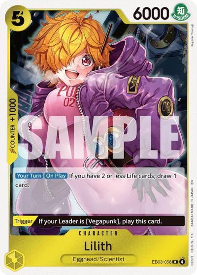 Lilith EB03-058 Extra Booster: One Piece Heroines Edition Card