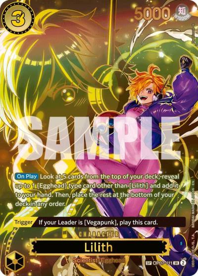 Lilith - OP07-111 (SP) OP07-111 Carrying On His Will Card