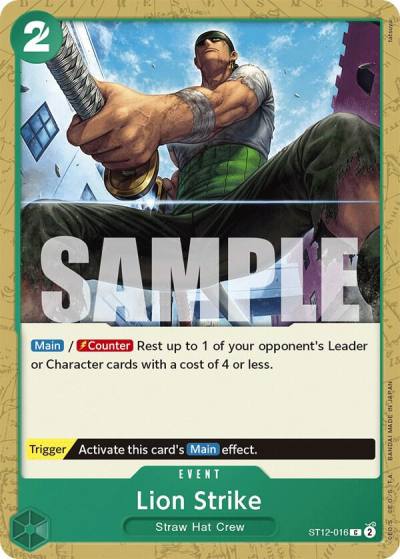 Lion Strike ST12-016 Starter Deck 12: Zoro and Sanji Card