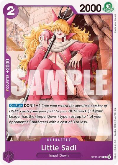Little Sadi OP11-063 A Fist of Divine Speed Card