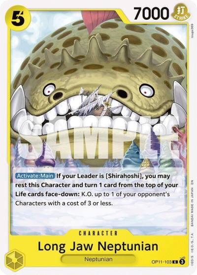 Long-Jaw Neptunian OP11-103 A Fist of Divine Speed Card