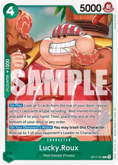 Lucky.Roux OP17-033 The World's Strongest Warriors Card