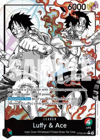 Luffy & Ace (Parallel) ST30-001 Starter Deck EX: Luffy & Ace Card