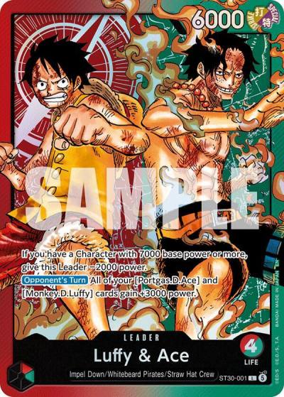 Luffy & Ace ST30-001 Starter Deck EX: Luffy & Ace Card